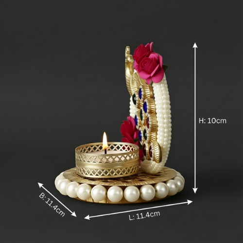 Aurum Peacock Tealight Holder