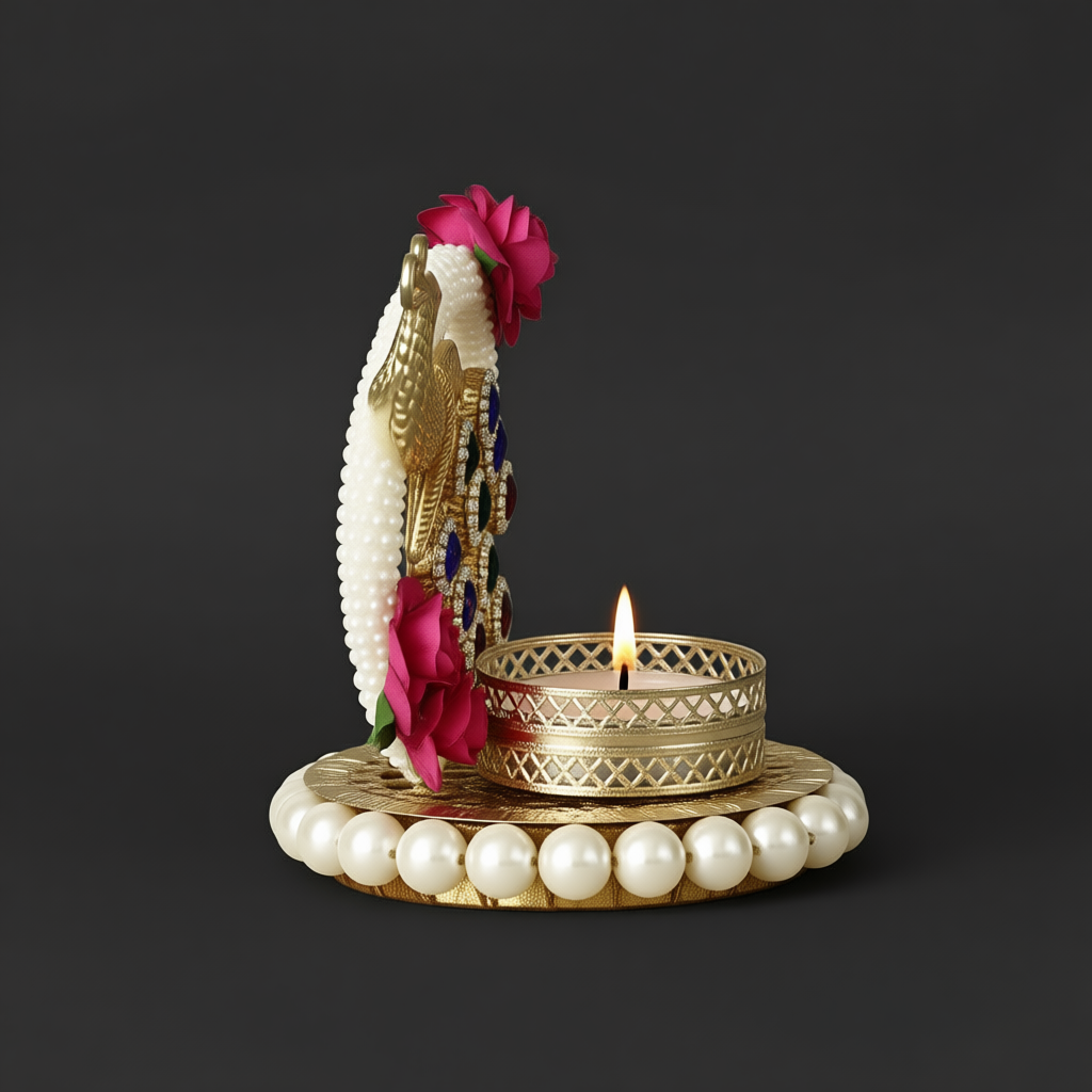 Aurum Peacock Tealight Holder